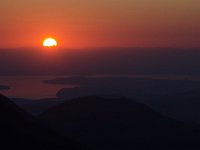 Sunrise over Strait of Juan de Fuca  Sunrise over the Olympic Mountains : Landscape